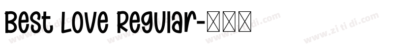 Best Love Regular字体转换
